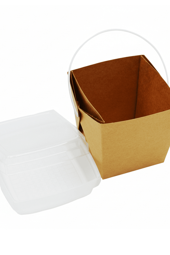 Takeaway Paper Noodle Box With Compartment - 200/CTN - TEM IMPORTS™