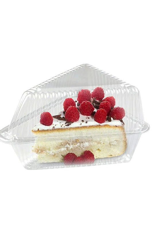 Triangle Shape Cake Slice Hinged Lid Container - TEM IMPORTS™