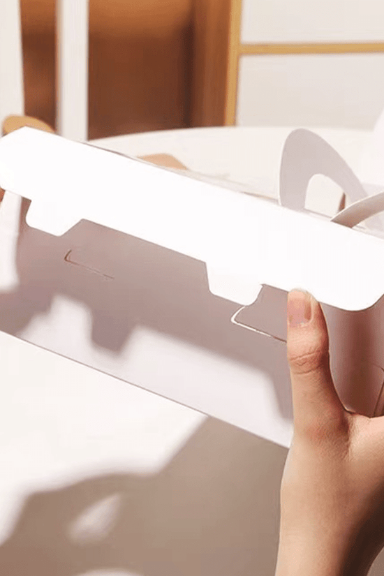 White Cake Box Window With Handle & 6 Compartment - TEM IMPORTS™
