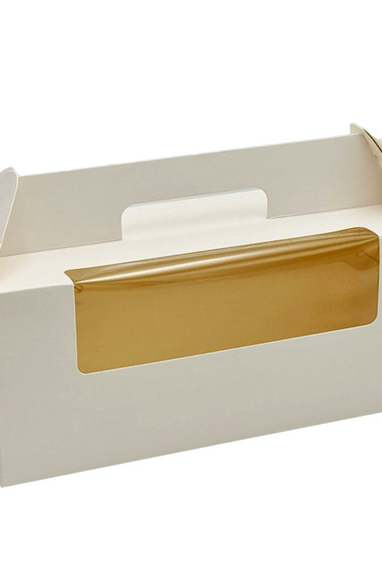 White Paper Cake Box Handle Window With Cupcake Tray - TEM IMPORTS™