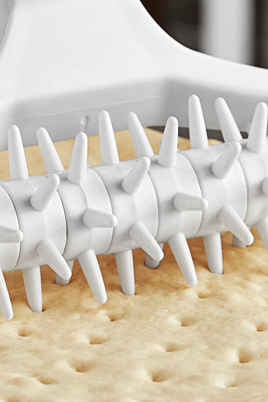 Wide Plastic Dough Docker White - TEM IMPORTS™