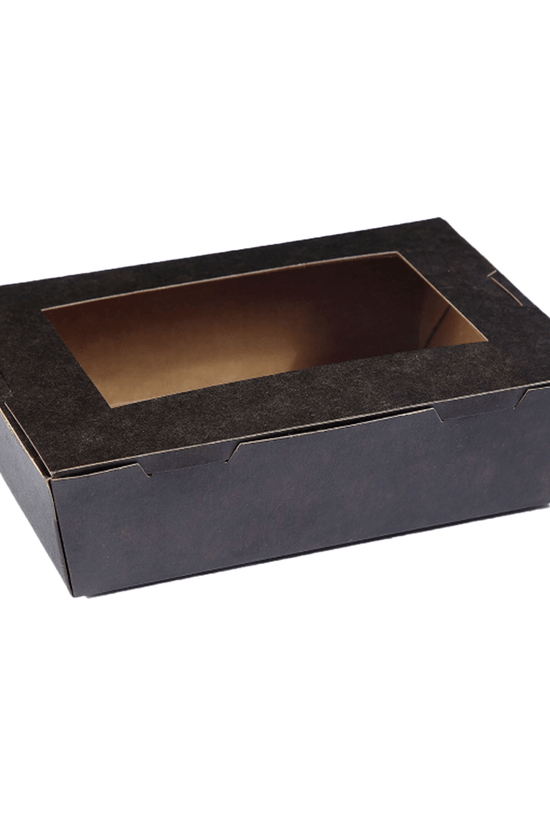 Window Lunch Box Black Extra Small - 200/CTN - TEM IMPORTS™
