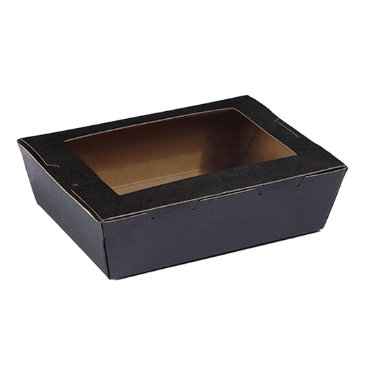 Window Lunch Box Black Small - 200/CTN - TEM IMPORTS™