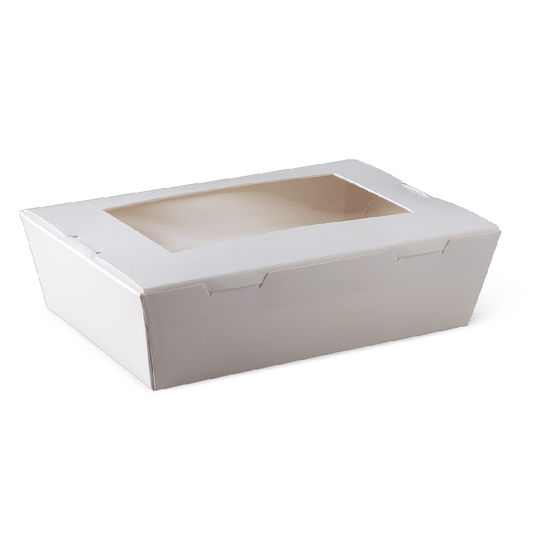 Window Lunch Box White Extra Small - 200/CTN - TEM IMPORTS™