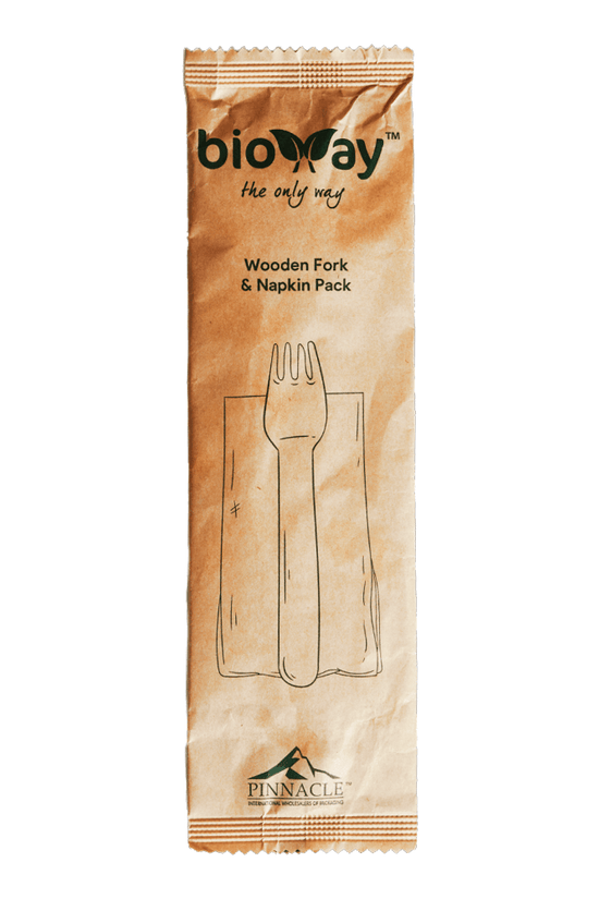 Wooden Fork & Napkin Set - 400/CTN - TEM IMPORTS™