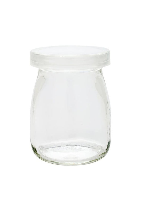 100mL Plain Pudding Glass Jar With Soft PE Lid