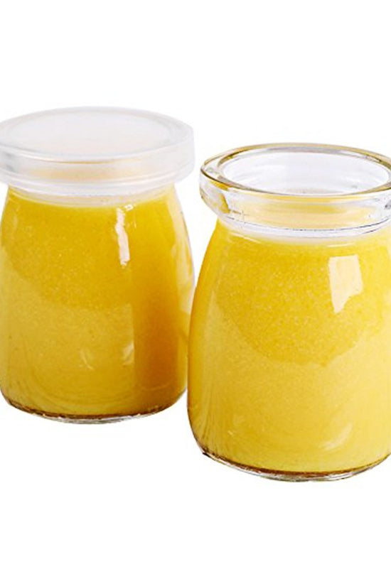100mL Plain Pudding Glass Jar With Soft PE Lid - TEM IMPORTS™