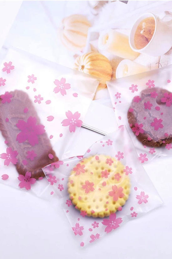 100x100mm Blossoms Self Adhesive Sealing Bag-Pk100 - TEM IMPORTS™