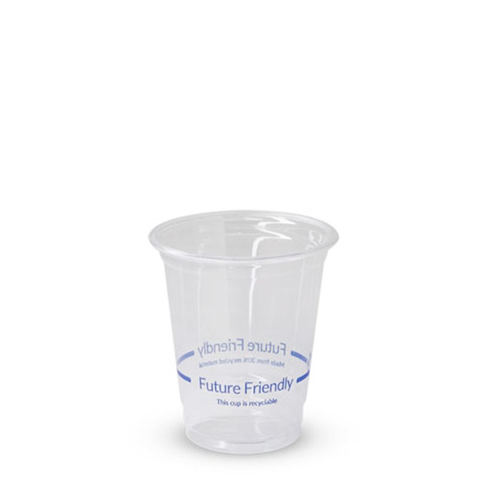 10oz/295mL (D/78mm) Clear RPET Cold Cup - Future Friendly Prints - TEM IMPORTS™