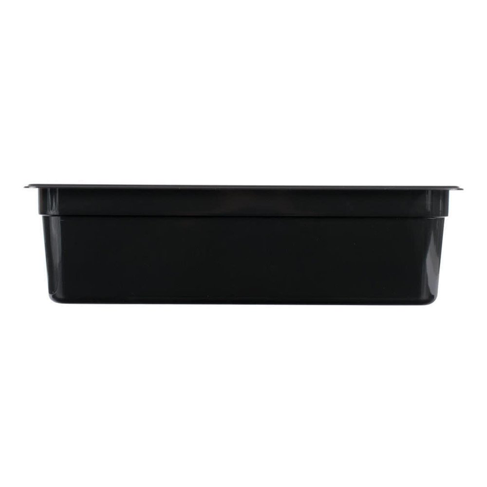 1/1 Size Steam Pan Polycarbonate Black - 12.6L - TEM IMPORTS™