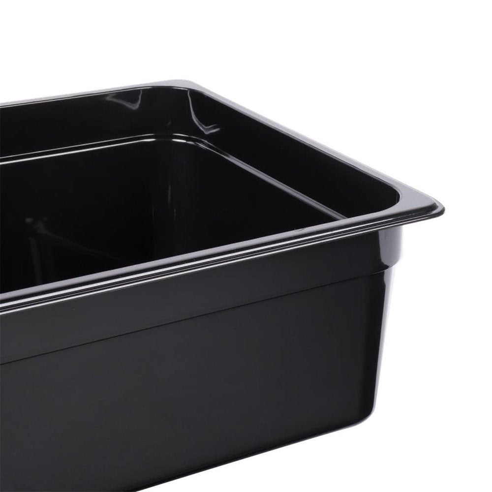 1/1 Size Steam Pan Polycarbonate Black - 7.4L - TEM IMPORTS™