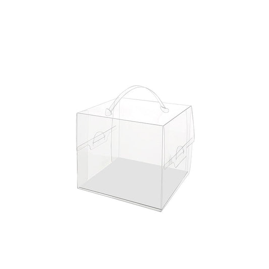 110x110x110mm Clear Square Box With Handle - TEM IMPORTS™