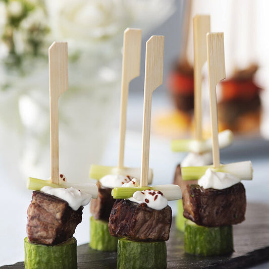 120mm Boat Oar Skewer Bamboo - Pk100 - TEM IMPORTS™