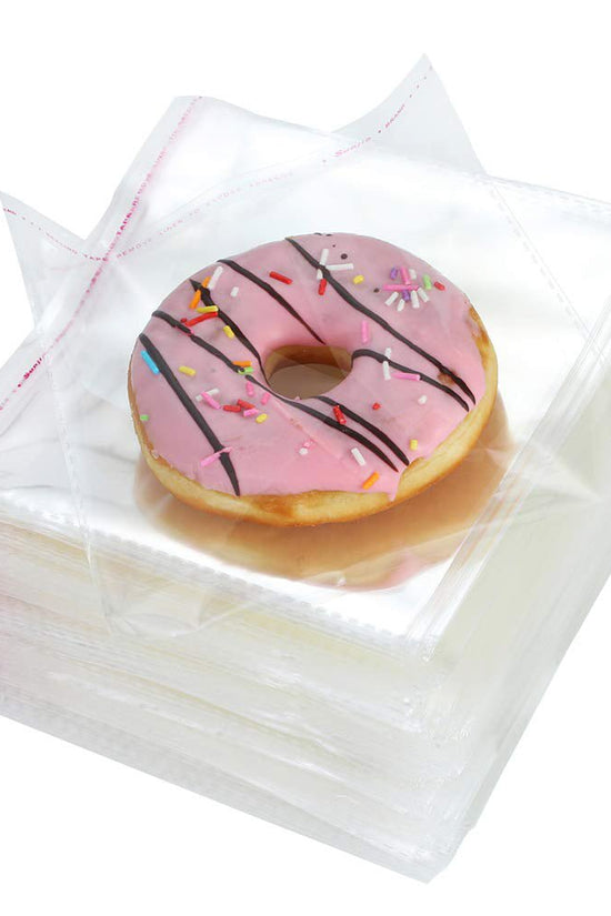 120x120mm Clear Self Adhesive Sealing Bag - Pk100 - TEM IMPORTS™