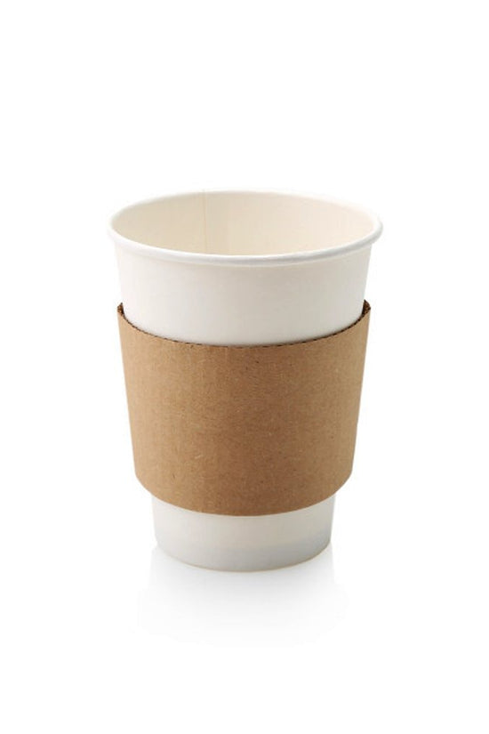 12/16oz Hot Coffee Cup Sleeve Kraft - TEM IMPORTS™