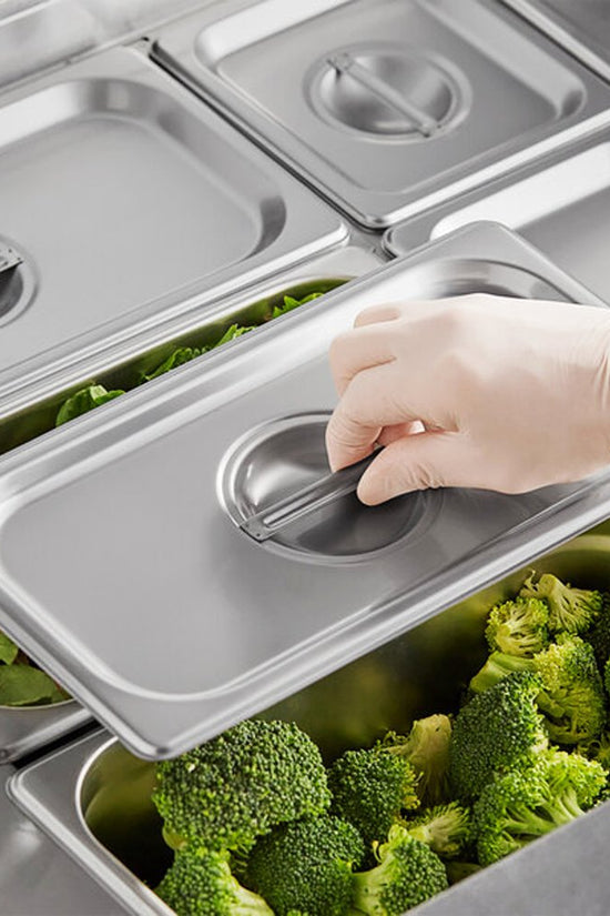 1/3 Size Stainless Steel Lid To Suit Gastronorm Food Pans - TEM IMPORTS™