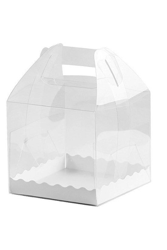 130x130x110 Square Transparent Box With Handle - TEM IMPORTS™