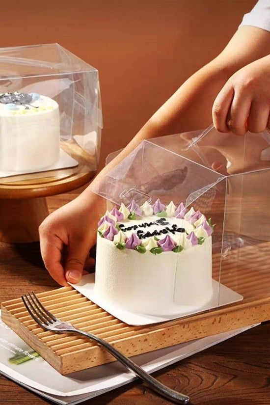 130x130x110mm Clear Square Box With Handle - TEM IMPORTS™