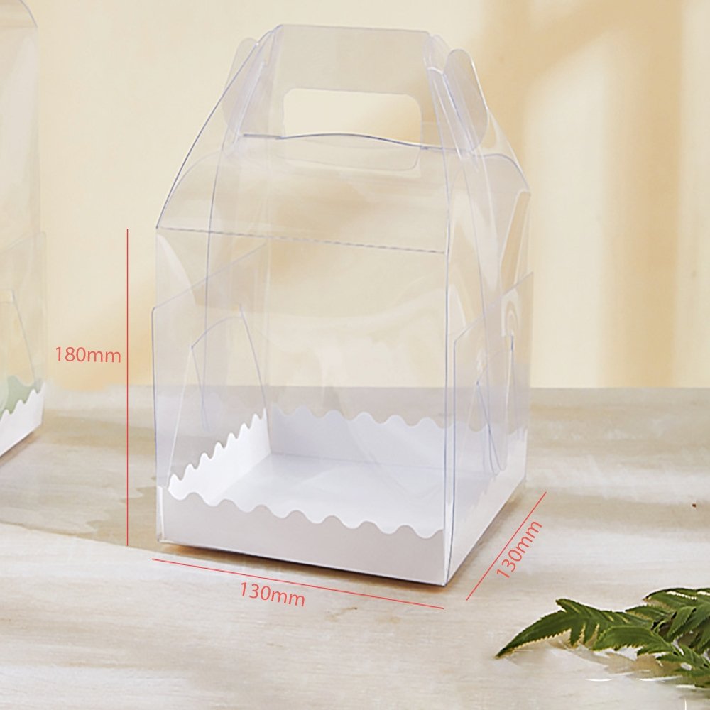 130x130x180 Tall Square Transparent Box With Handle - TEM IMPORTS™