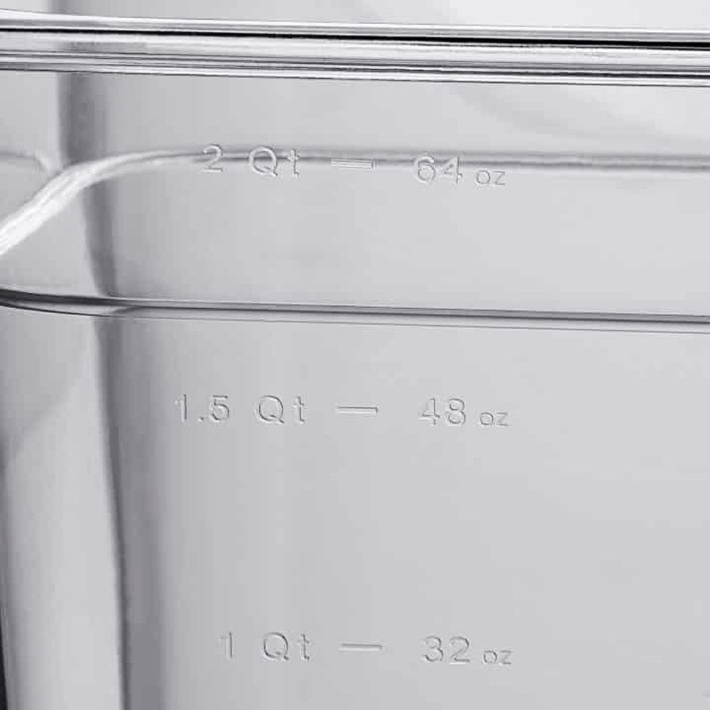 1/6 Size Clear Polycarbonate Food Pan - 2.25L - TEM IMPORTS™