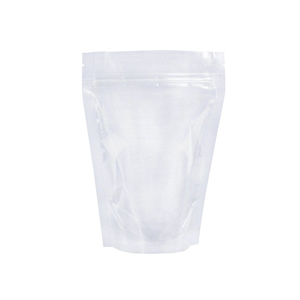 Transparent resealable storage bag