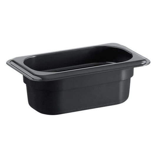 1/9 Size Steam Pan Polycarbonate Black - 65mm