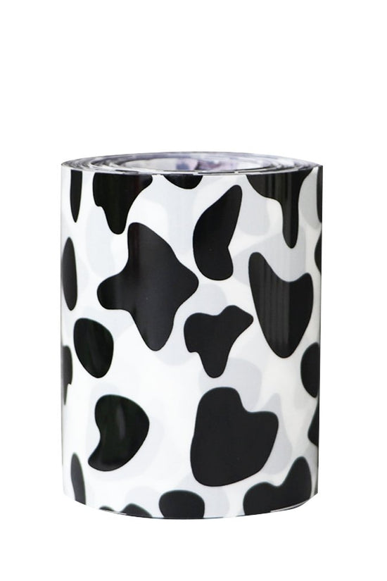 8cm Wide Cow Spot Print Thick Cake Collar Small Roll