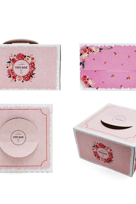 20x20x15 Patisserie Square Cake Box - Vintage - TEM IMPORTS™