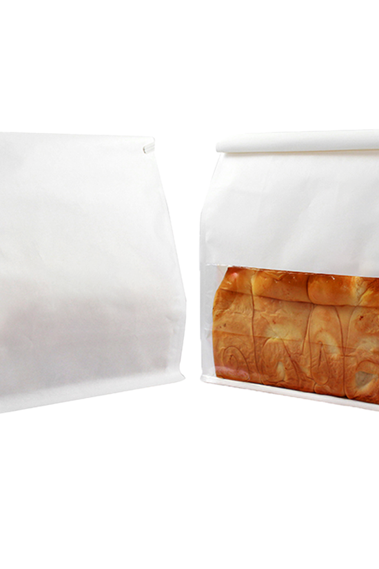 Large White Bakery Paper Bags with Window