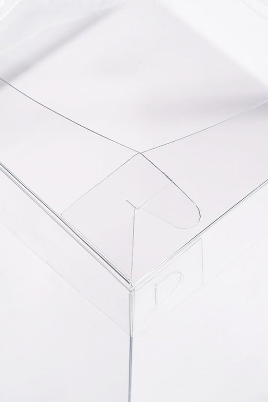 30x30x25 Clear Square Cake Box - White - TEM IMPORTS™