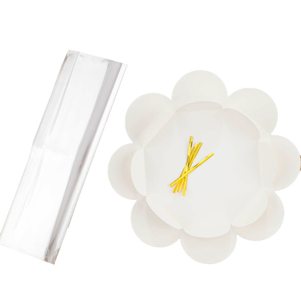 360mm Tall Cellophane Wrap Kit With White Paper Base - TEM IMPORTS™