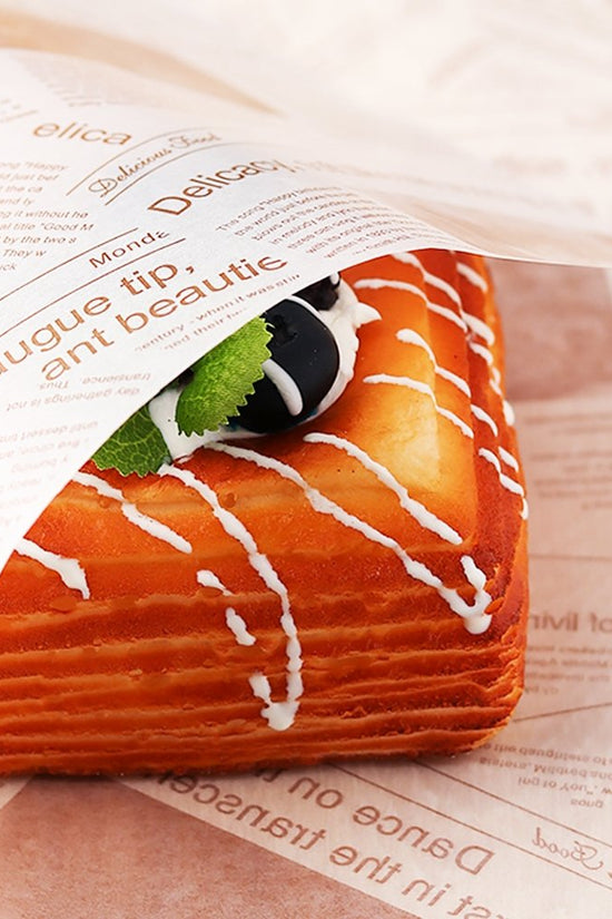 Printed Newspaper Pattern Food Wrapping Paper - 100/PK - TEM IMPORTS™