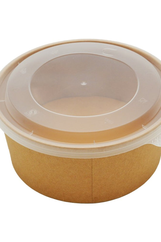 50oz/1500mL PE Coated Kraft Paper Salad Bowl Set - TEM IMPORTS™