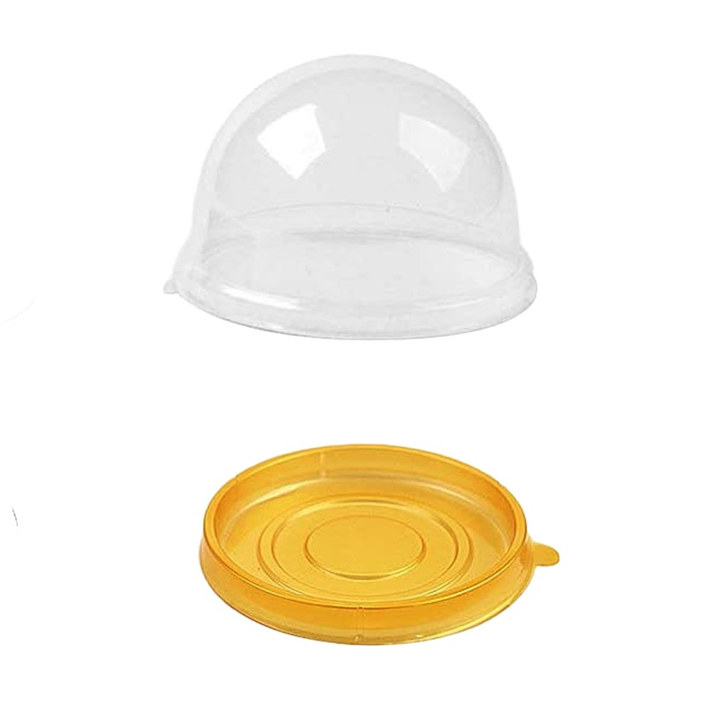 70mm Gold Base With Dome Lid - TEM IMPORTS™