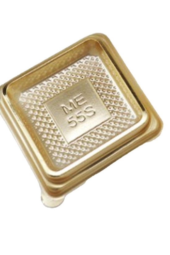 70x70mm Gold Square Base With Clear Lid - TEM IMPORTS™