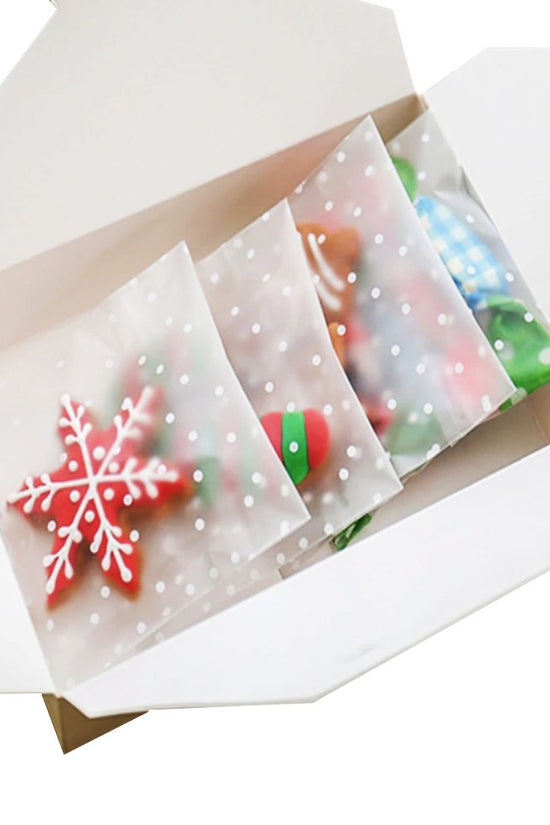 70x70mm Polka Dots Self Adhesive Sealing Bag-Pk100 - TEM IMPORTS™