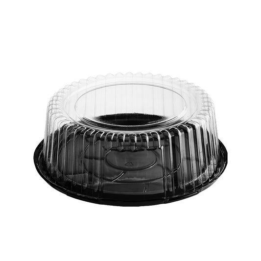Medium Cake Clearview Black With Dome Lid - TEM IMPORTS™