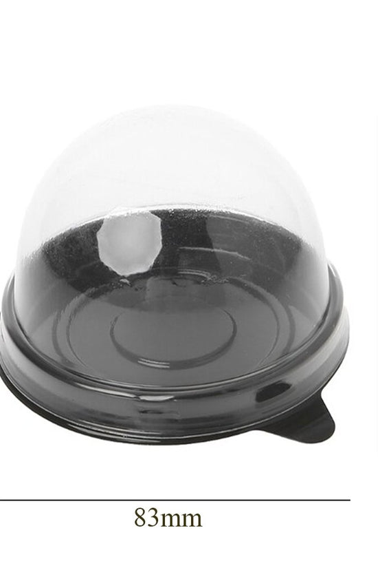83mm Small Black With Clear Dome Lid - TEM IMPORTS™
