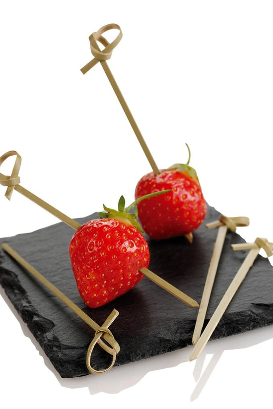 90mm Looped Skewer Bamboo - Pk100