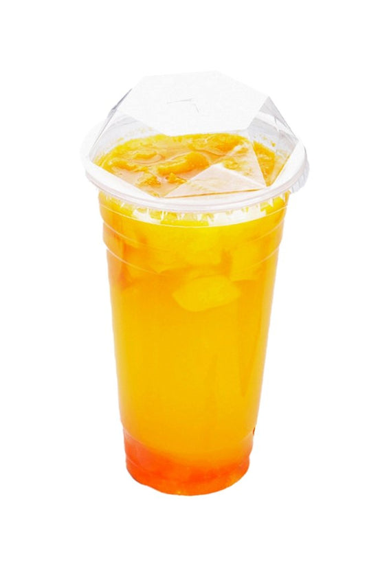 95mm Clear PET Diamond Lid - Fits 16/20/22oz - TEM IMPORTS™