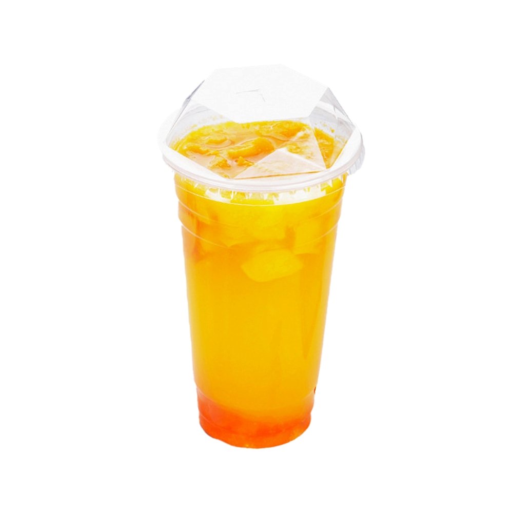 95mm Clear PET Diamond Lid - Fits 16/20/22oz - TEM IMPORTS™