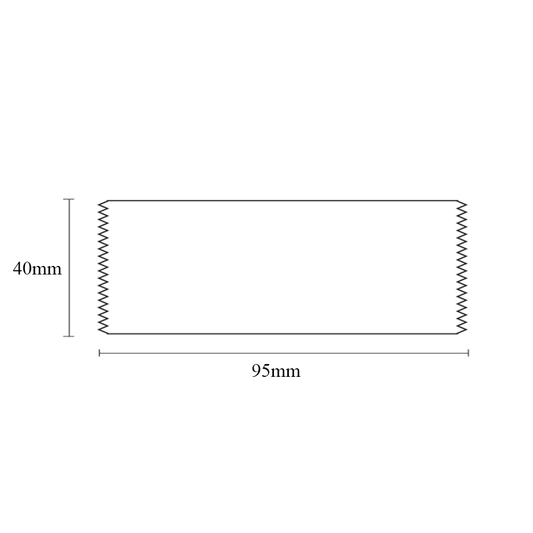95x40mm Heat Seal Nougat Bag-Pk200-Best Wishes - TEM IMPORTS™