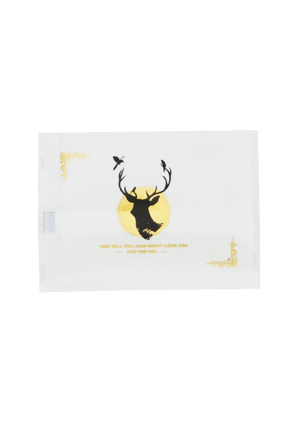 95x70mm Heat Seal Nougat Bags -Pk100-Deer - TEM IMPORTS™