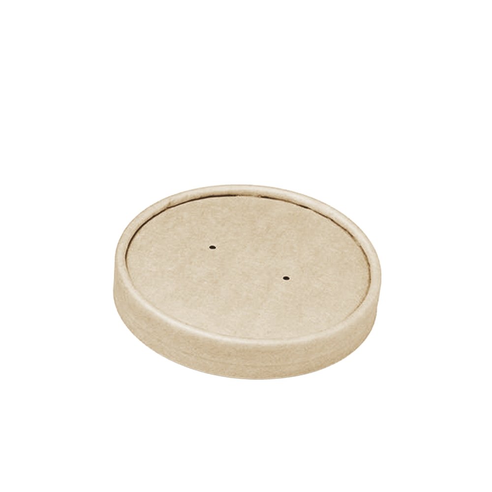 Bamboo Paper Lid For 16oz Soup Cup - 500/CTN
