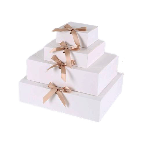 Medium Sleek Paper Box With Ribbon