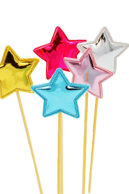 Assorted Colour Star Pillow Cake Topper - Pack of 5 - TEM IMPORTS™