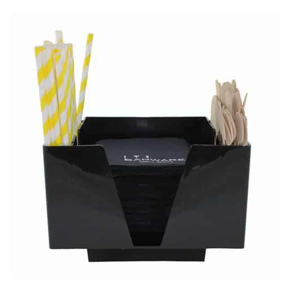 Bar Caddy 3 Compartments - Black - TEM IMPORTS™