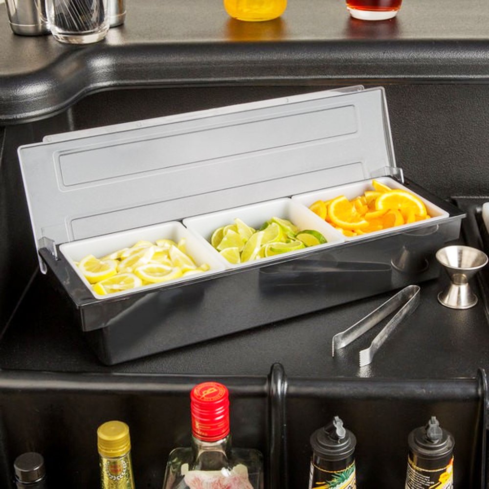 Bar Condiment Dispenser 3 Compartments - TEM IMPORTS™