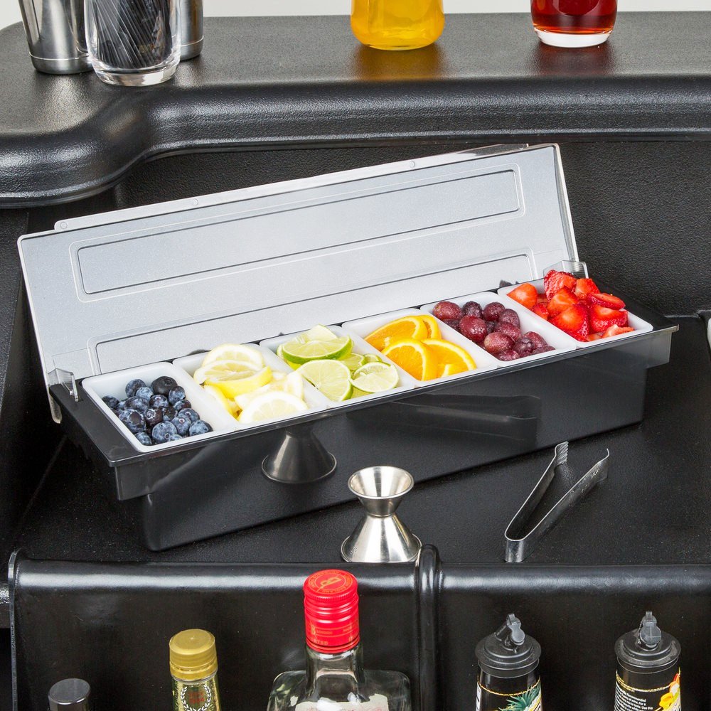 Bar Condiment Dispenser 6 Compartment - TEM IMPORTS™