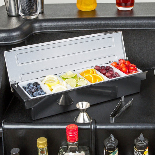 Bar Condiment Dispenser 6 Compartment - TEM IMPORTS™
